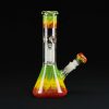 Bong cristal 25cm Ripple rasta con percolador 6 brazos