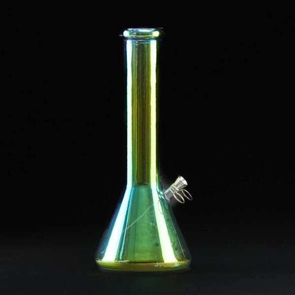 Bong de Cristal Tornasol de 33 cm con Transfer Metal