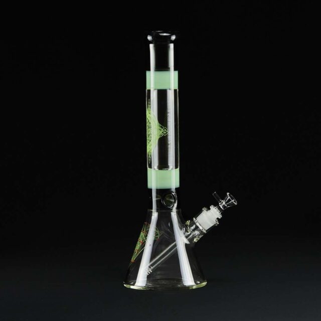 Bong cristal 41cm Mandala Geometric verde
