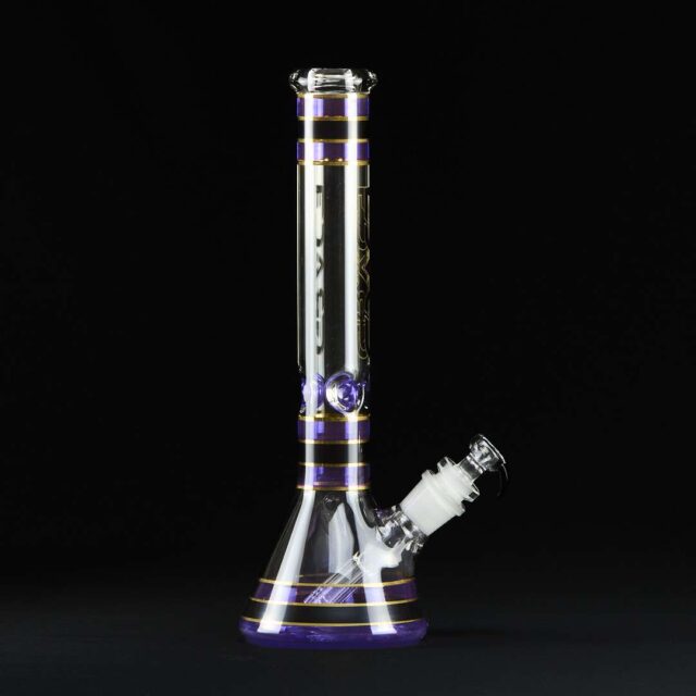 Bong cristal 42cm Stripes con transfer 6 brazos