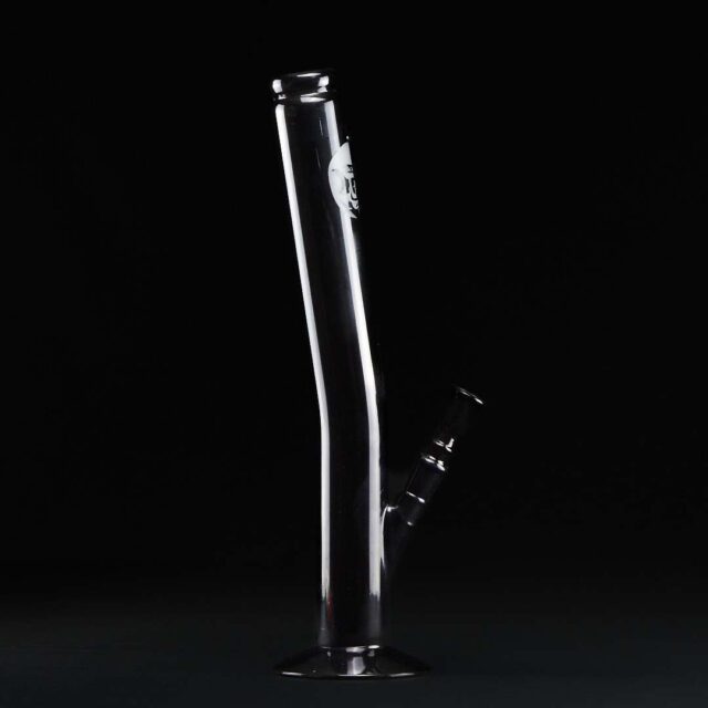 Bong cristal 42 cm negro con calavera