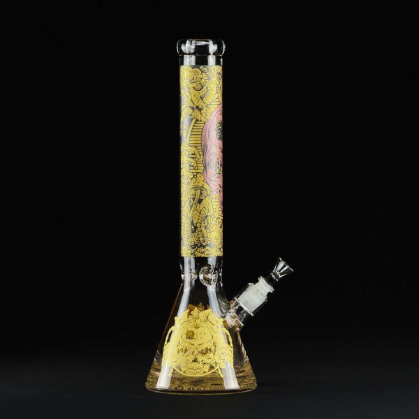 Bong cristal 43cm Calavera geométrica