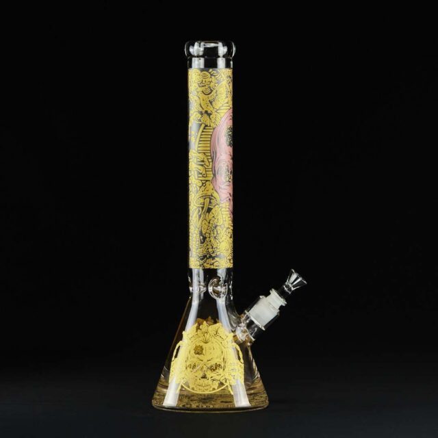 Bong cristal 43cm Calavera geométrica
