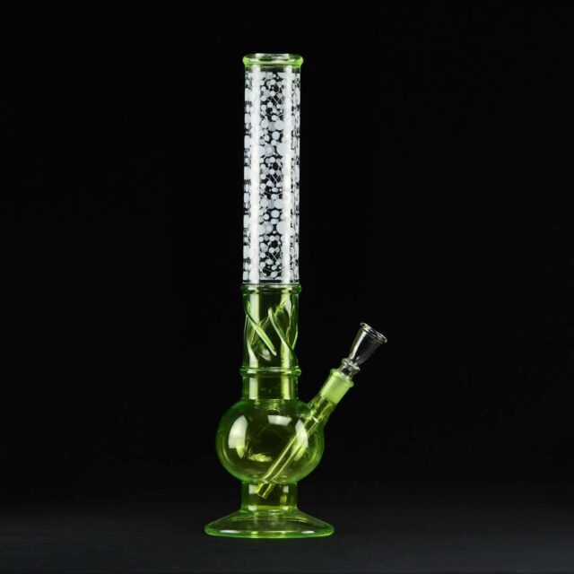 Bong cristal 43cm Copa verde para hielo