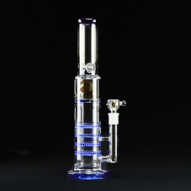 Bong cristal 45cm Tsunami HoneyComb con 4 disco percoladores