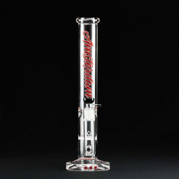 Bong cristal 50cm Amsterdam XXX con percolador disco