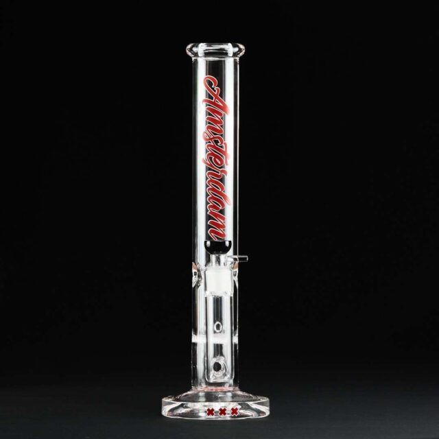 Bong cristal 50cm Amsterdam XXX con percolador disco
