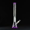 Bong cristal 51 cm Amsterdam perfil morado con percolador 4 brazos