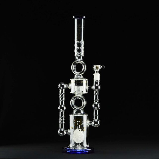 Bong cristal 55 cm Tsunami Donut Azul