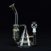 Bong cristal Oiler 21cm Thug Life Cónico líquido refrigerante amarillo