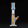 Bong cristal y silicona 38cm con percolador 8 brazos