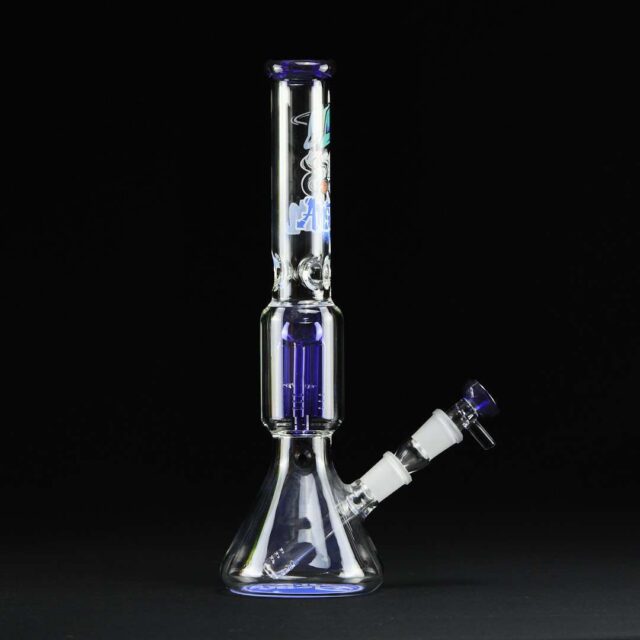 Bong cristal 35cm Amsterdam con percolador 3 brazos