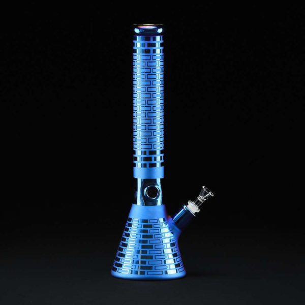Bong de cristal 40cm Electro Coat azul
