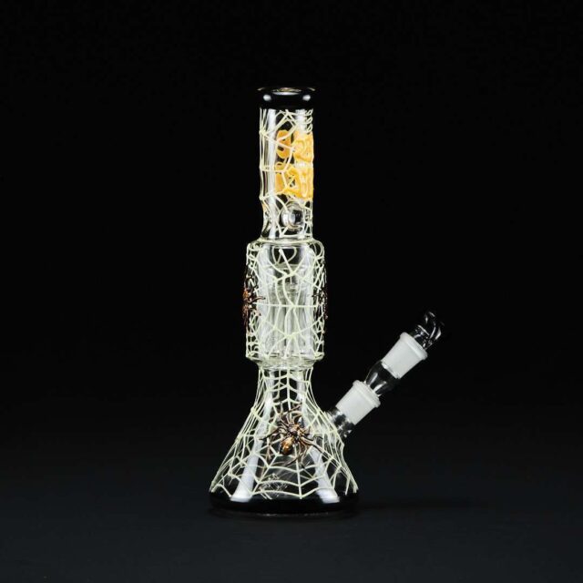 Bong de cristal Dope Bross 30cm Spider Relief Glow