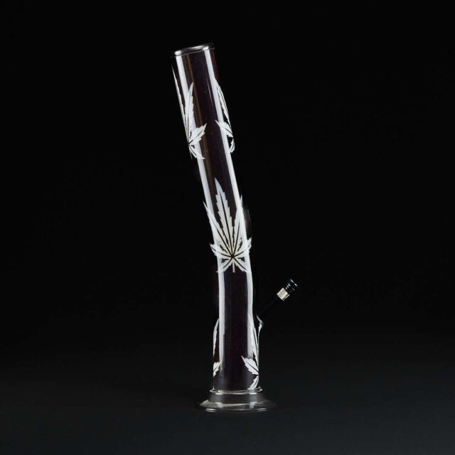Bong metacrilato 40 cm Black Leaf