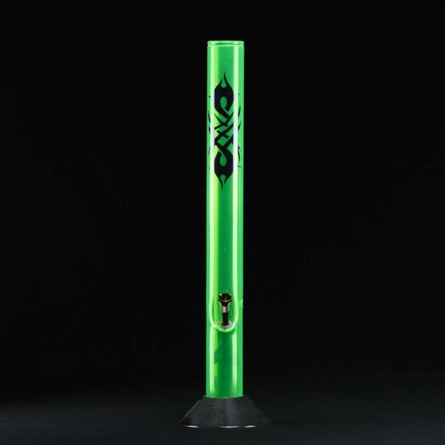 Bong metacrilato 50 cm Tattoo Fluor con tubo recto