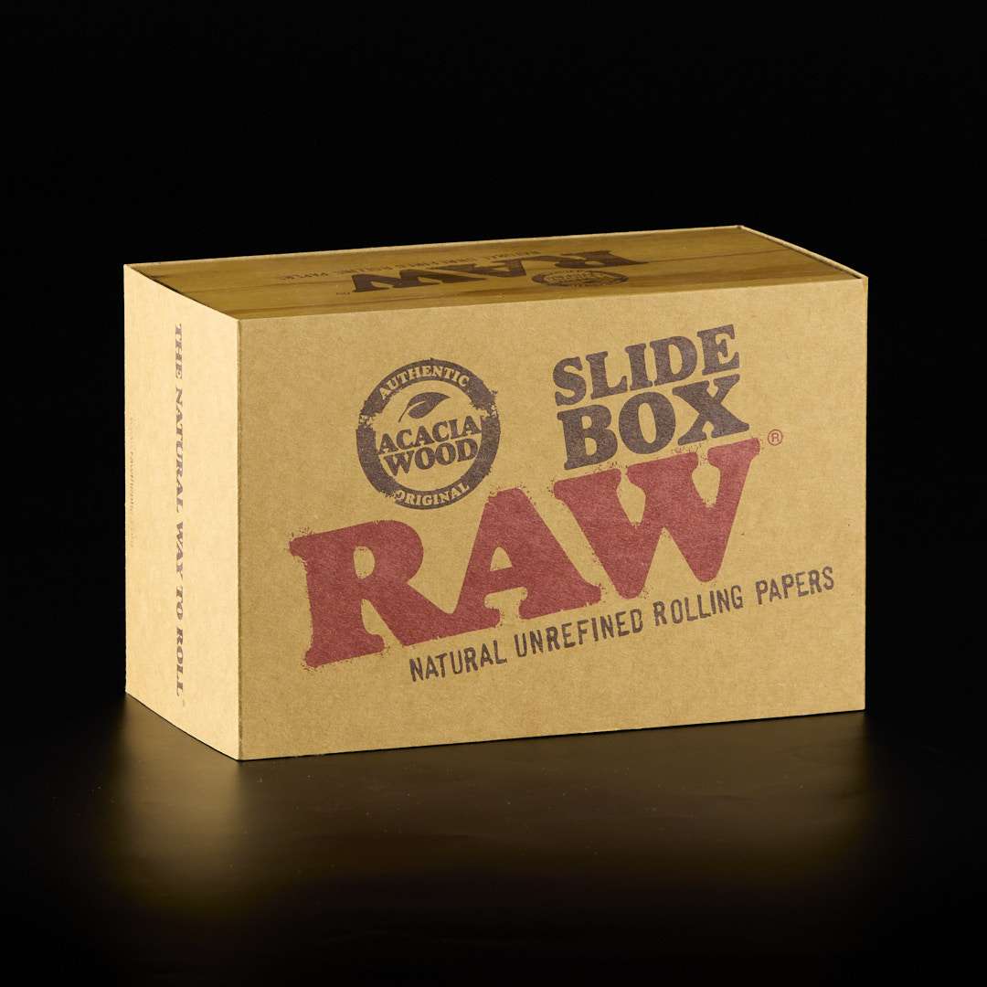 Caja de madera (acacia) de Raw con apertura deslizante - Grande - Imagen 6