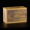 Caja de madera (acacia) de Raw con apertura deslizante - Grande