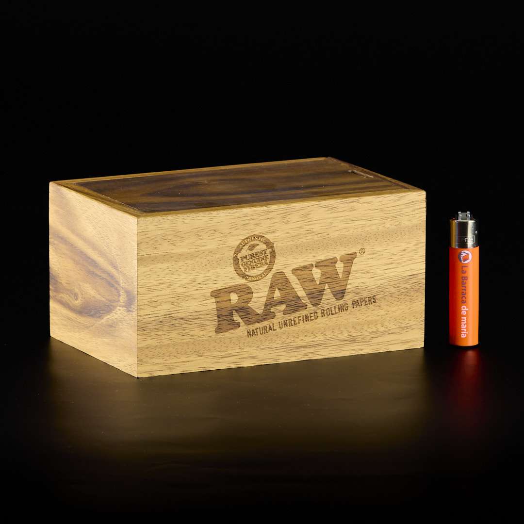 Caja de madera (acacia) con apertura deslizante de Raw - Pequeña - Imagen 2