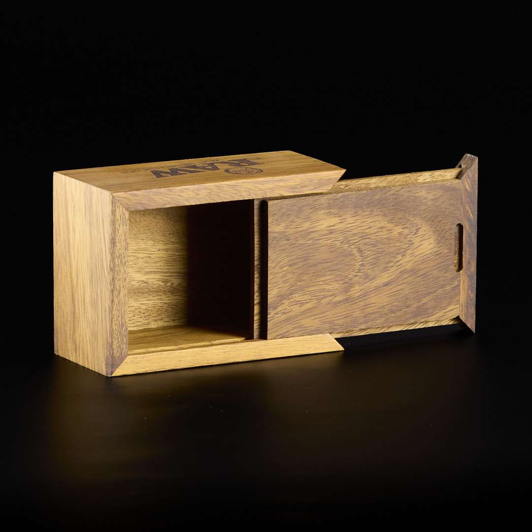 Caja de madera (acacia) con apertura deslizante de Raw - Pequeña - Imagen 3