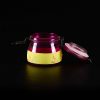 Bote de cristal con cierre metálico Glow in the dark (7 x 7,5cm) - Rojo panal
