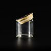 Bote de cristal con tapa de bambú anti-olor (7 x 6,5 cm)