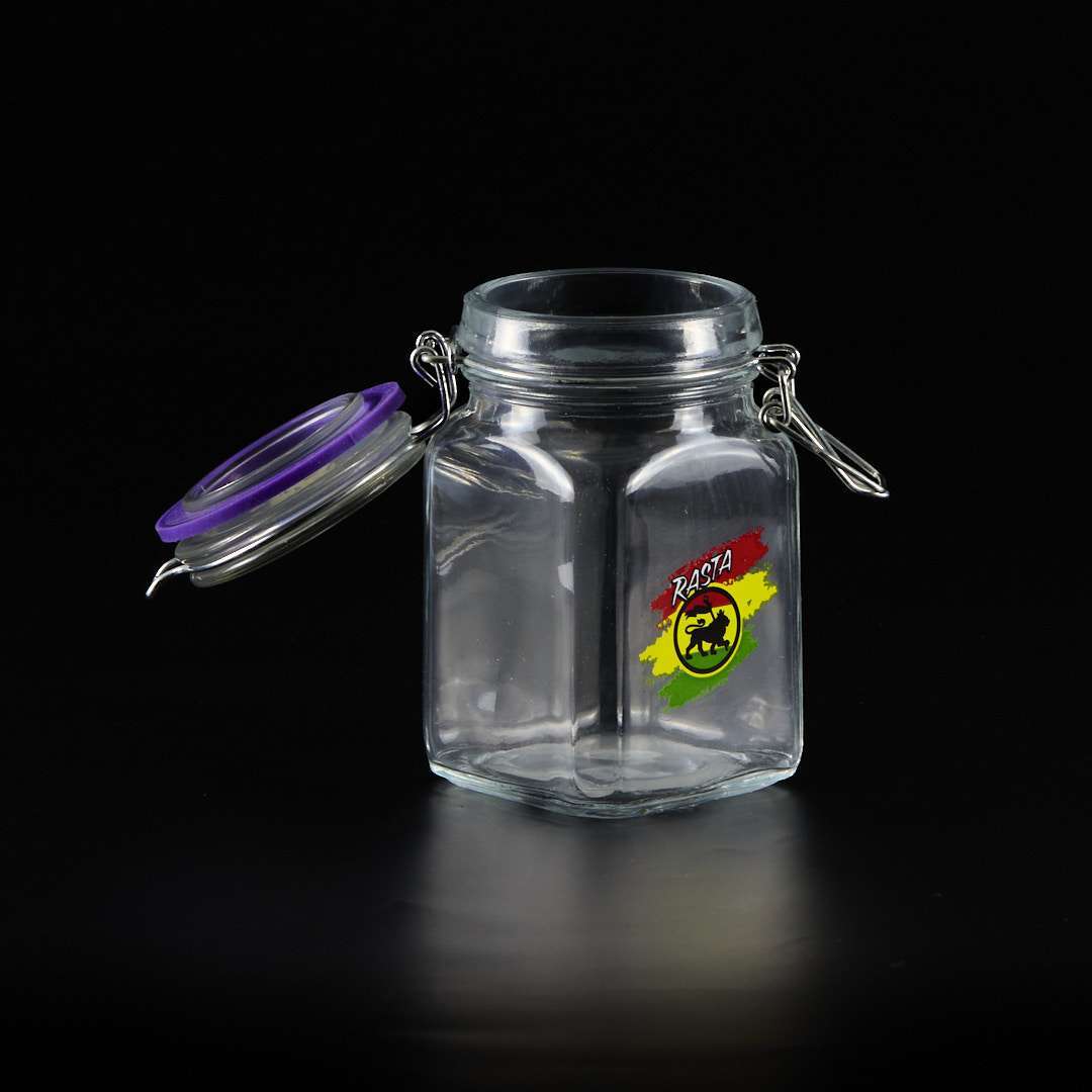Bote de cristal con junta de goma - Juicy - Leon Rasta