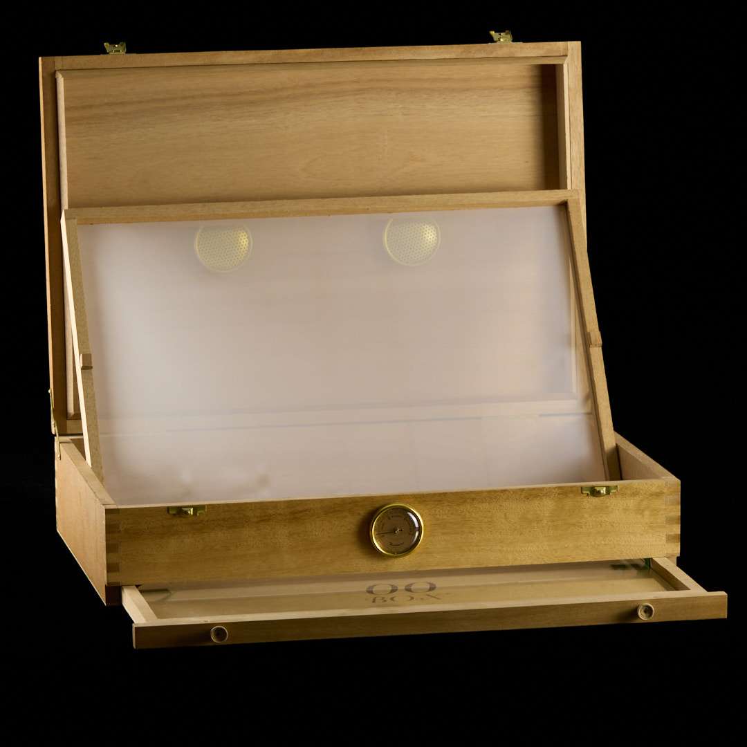 Caja de curado de cedro rojo de 00 Box - Grande (32x46,6x10,6cm)