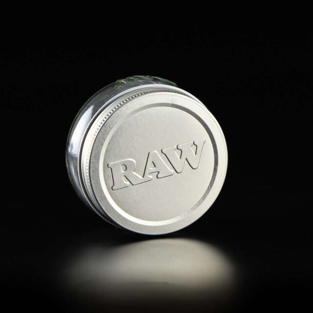 Bote de cristal con tapa de metal - Mason Jar de Raw