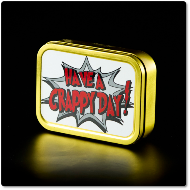 Caja rectangular grande - Have a crappy day!