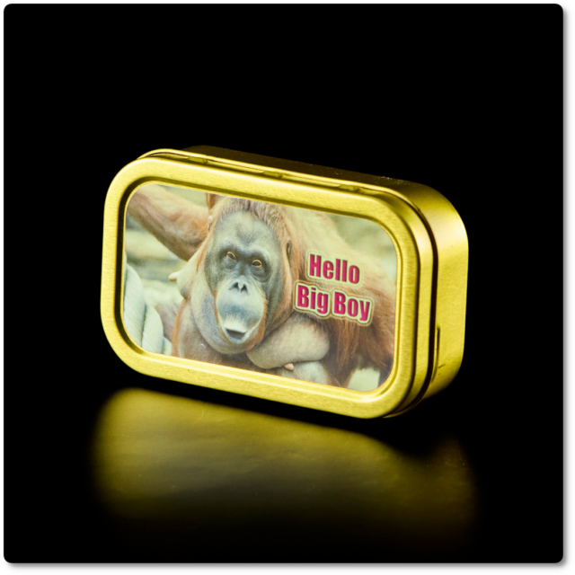 Caja rectangular pequeña - Mono