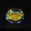 Cenicero de cristal Raw Rainbow tornasol