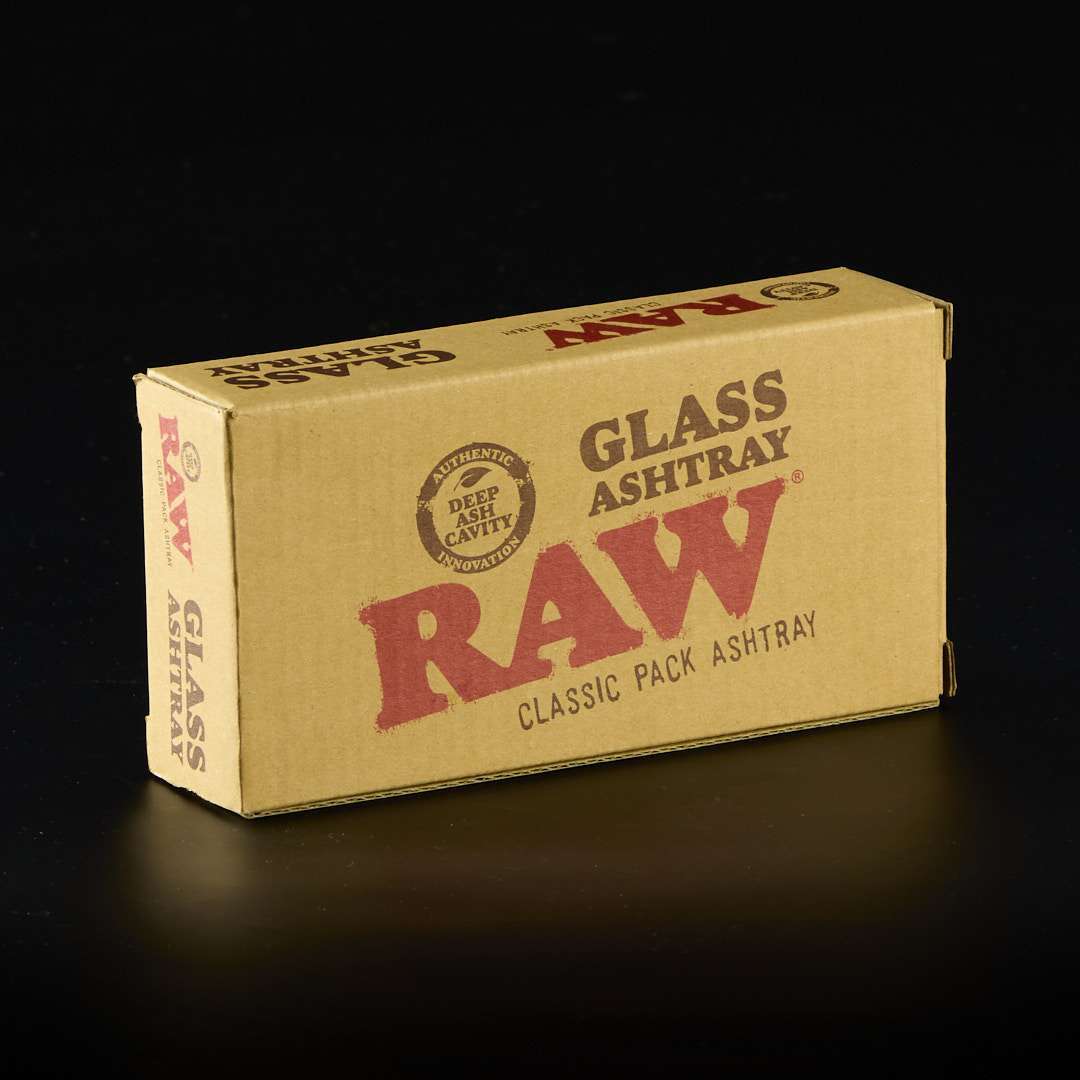 Cenicero de cristal Raw Rectangular con caja - Imagen 3