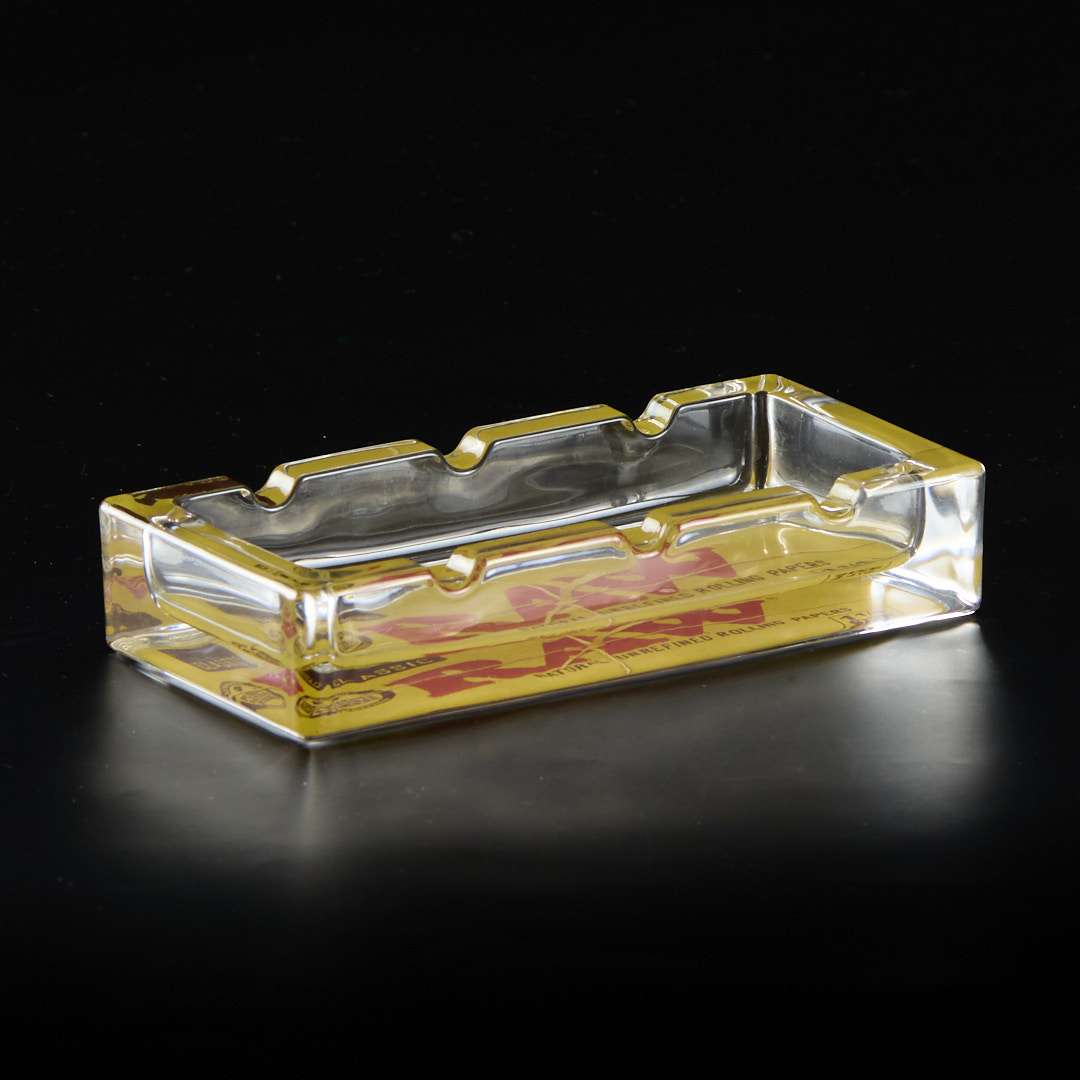 Cenicero de cristal Raw Rectangular con caja - Imagen 2