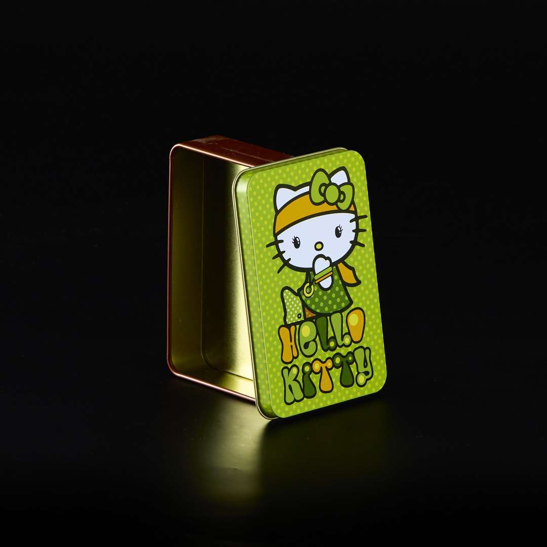 Caja de metal grande - Hello Kitty - Militar - Imagen 4