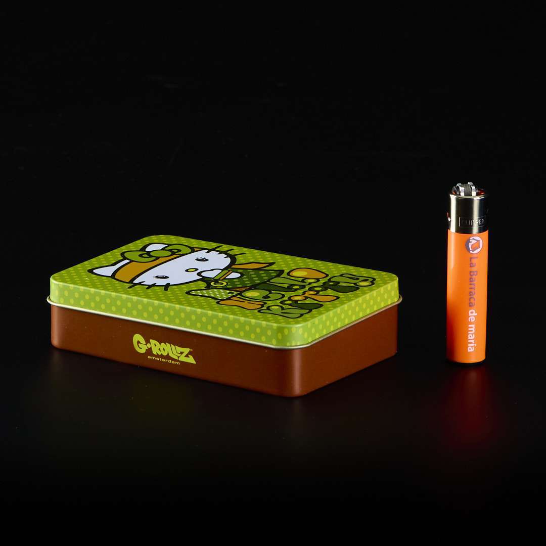Caja de metal grande - Hello Kitty - Militar - Imagen 2