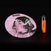 Cenicero de metal 14cm Smoking Girl Pink