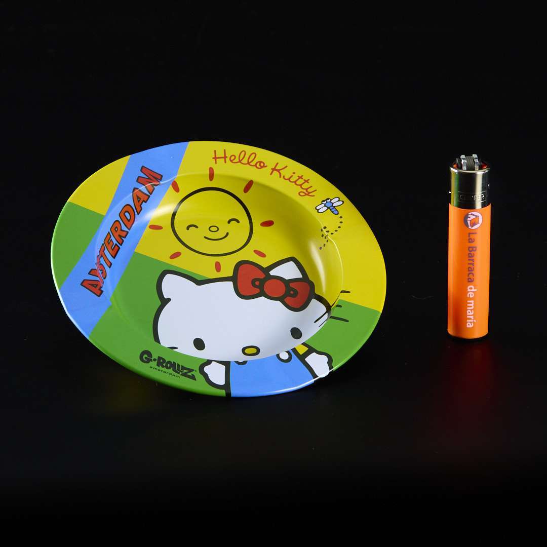 Cenicero de metal 14cm Hello Kitty Sol