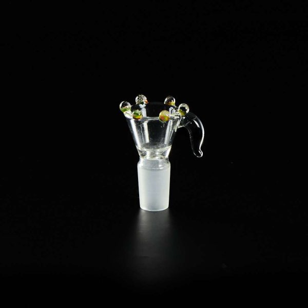 Cazoleta de Cristal con Puntos y Asa 18mm