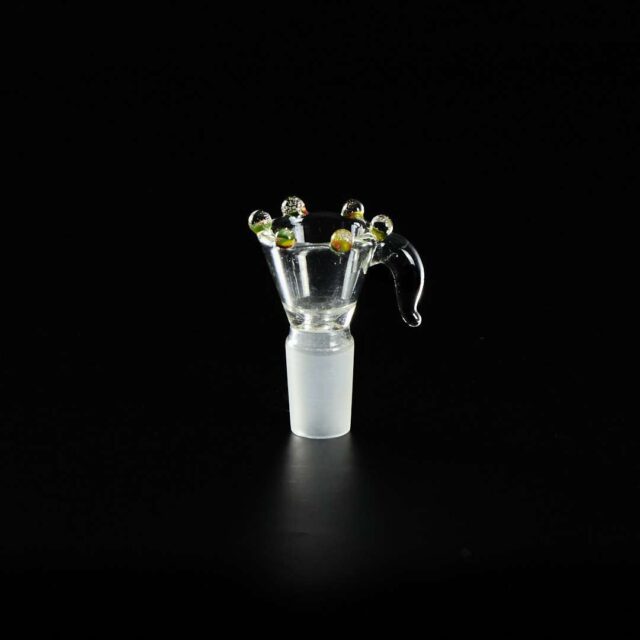 Cazoleta de Cristal con Puntos y Asa 18mm