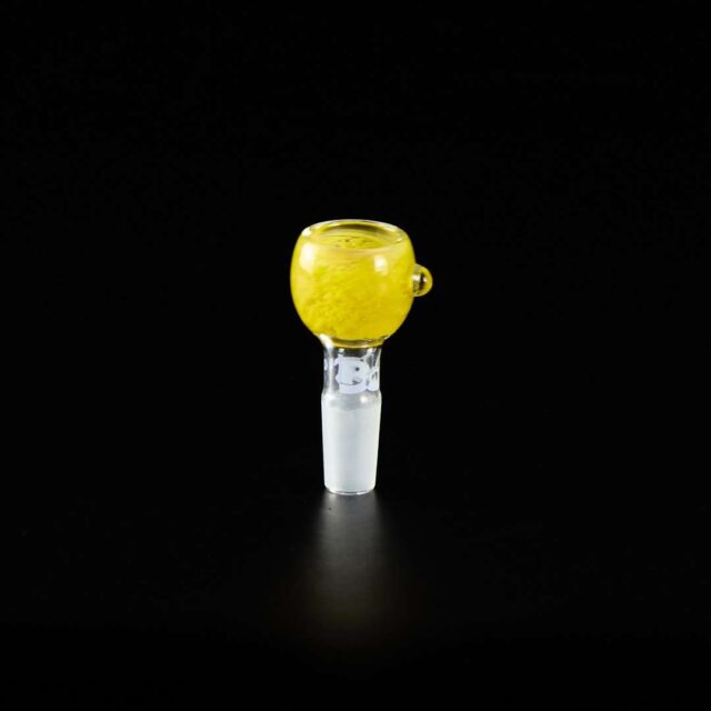 Cazoleta de Cristal Ahumado 14mm Amarilla