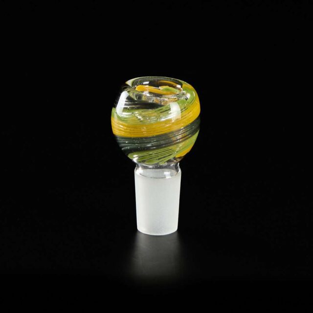 Cazoleta de Cristal Ahumado Boost 18mm Amarilla y Verde
