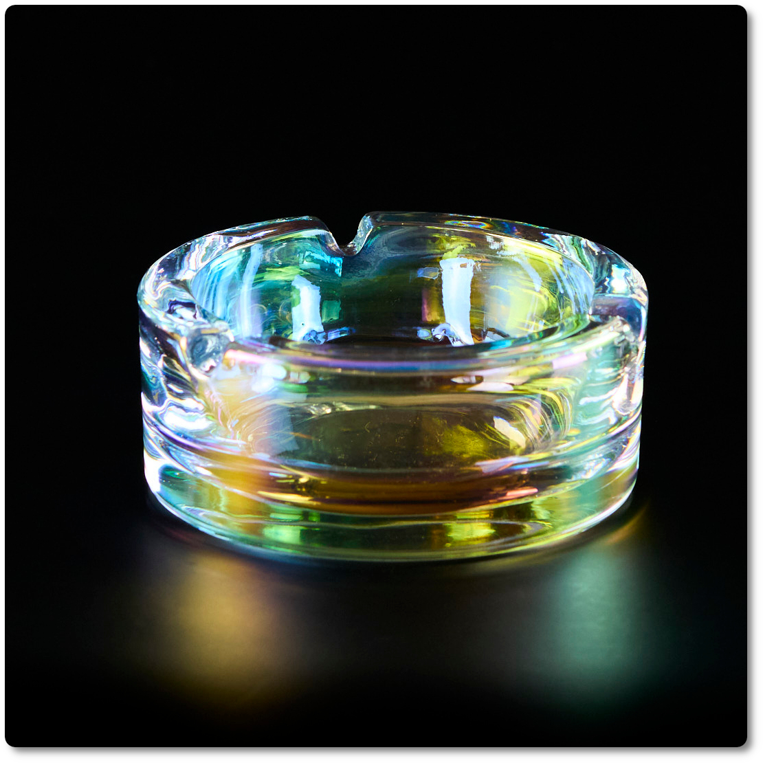 Cenicero de cristal Irisado