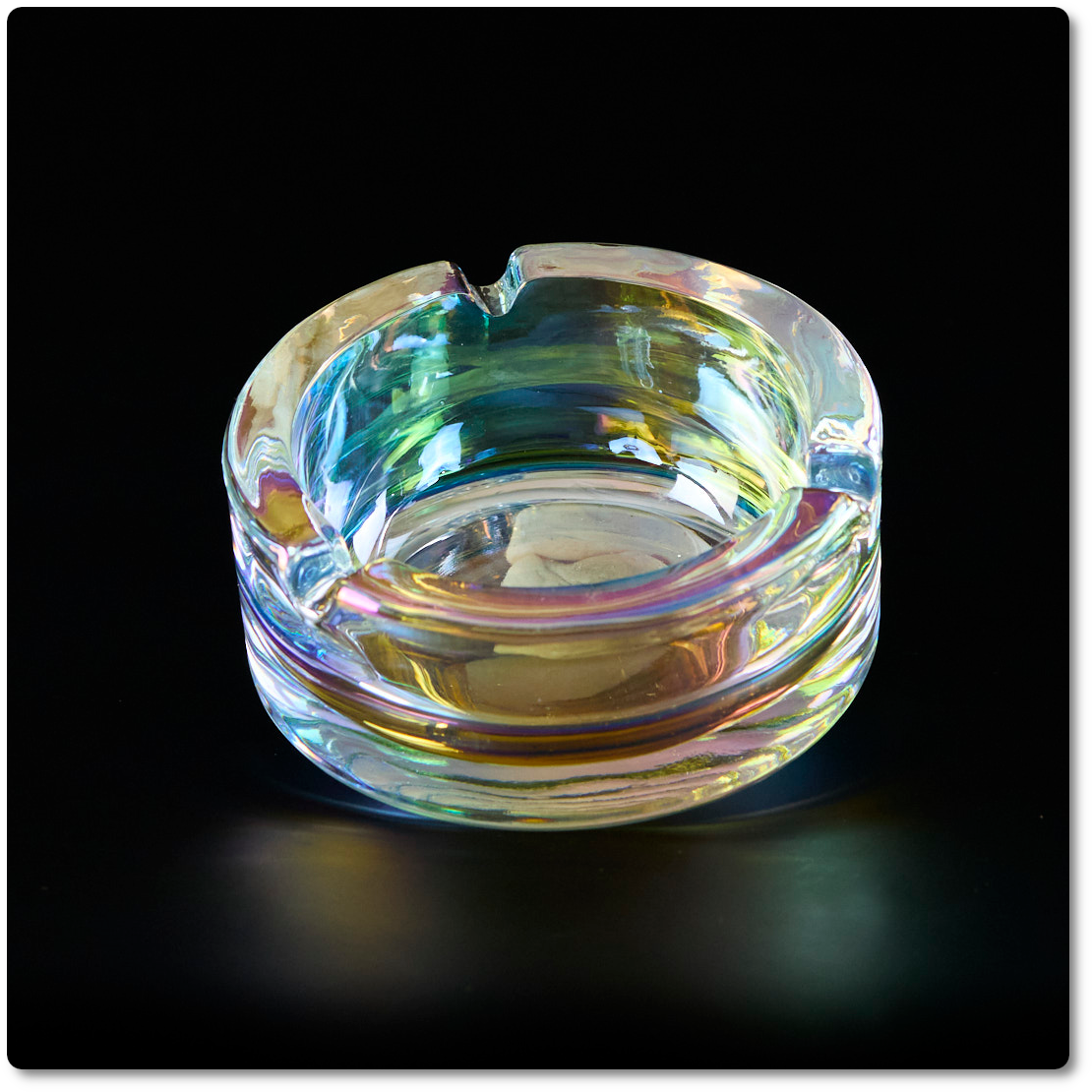 Cenicero de cristal Irisado