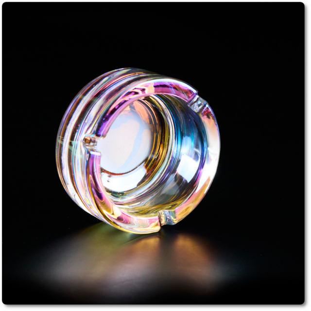Cenicero de cristal Irisado