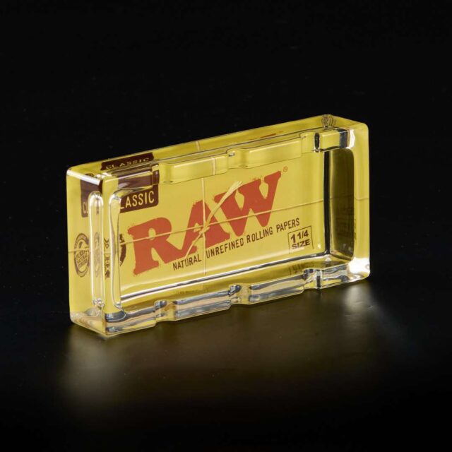 Cenicero de cristal Raw Rectangular con caja