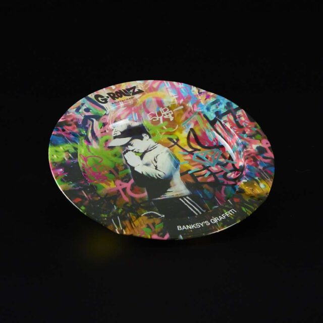 Cenicero de metal 14cm Banksy 's Graffiti Niño