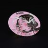 Cenicero de metal 14cm Smoking Girl Pink