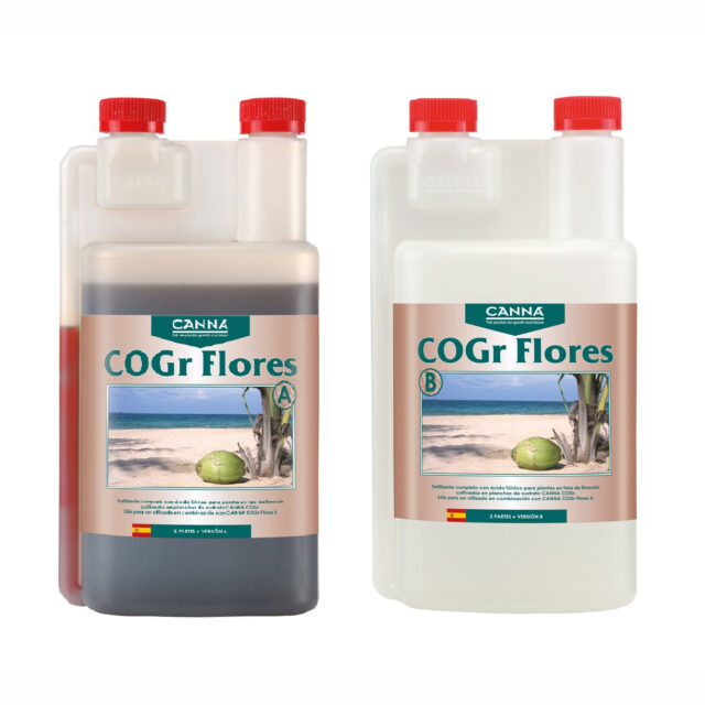 CoGr Flores A+B de Canna Fertilizante de Floración para Cultivos en Coco