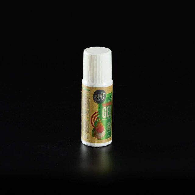 Crema Roll-on con 1500mg de Cbd Gel natural con efecto calor y mentol de Just CBD